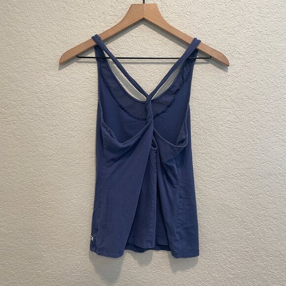 Gap Fit Sleeveless Blue Workout Athletic Tank Top Small - Picture 3 of 5